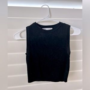 Zara cropped knitted tank
